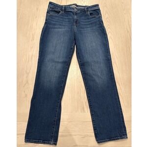 GAP Classic Straight Jeans Dark Wash Stretch Denim Women 14/32 Winter